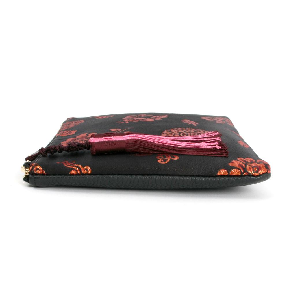Kesylang Womens Clutch Bag of Traditional Pattern and Norigae combination with silk fabric
