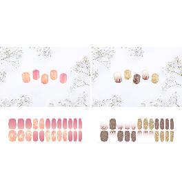 Half moon 3D gel nail sticker